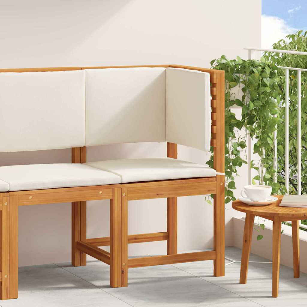 vidaXL Gartenstuhl mit Kissen Braun 50 x 50 x 91cm Massivholz Akazie