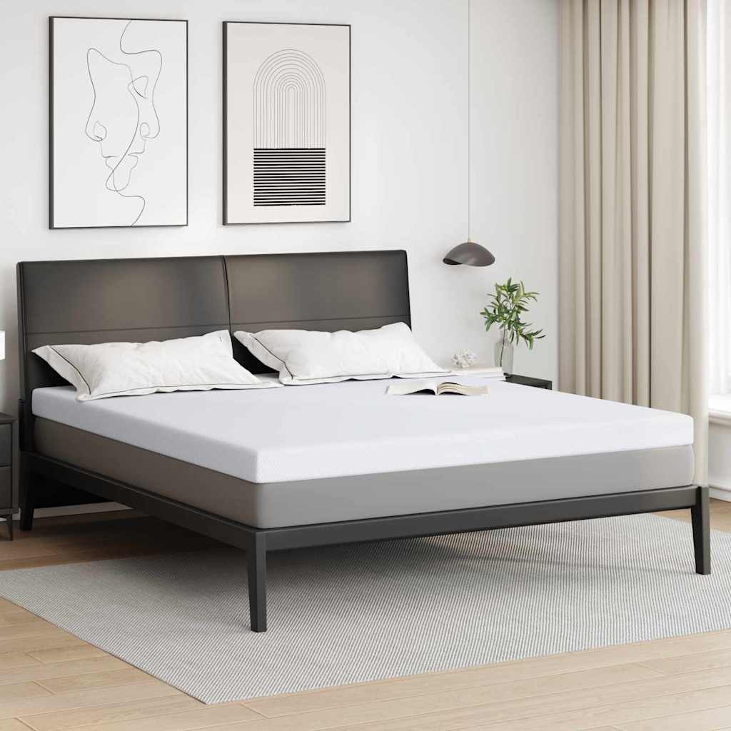 vidaXL Matratzentopper aus Memory-Schaum 200 x 200 cm Thick Weich Weiß