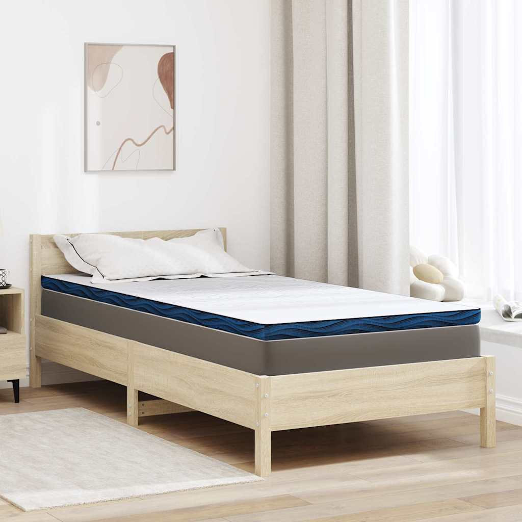 vidaXL Matratzenauflage Weiß 100 x 200 cm Jacquard-Stoff