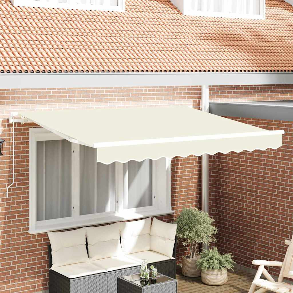 vidaXL Markisenersatzstoff Creme 235 x 195 cm Polyester