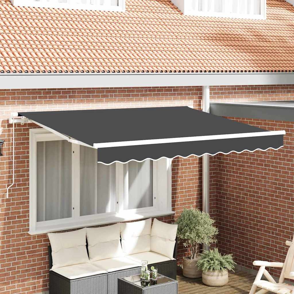 vidaXL Markisenersatzstoff Anthrazit 235 x 195 cm Polyester