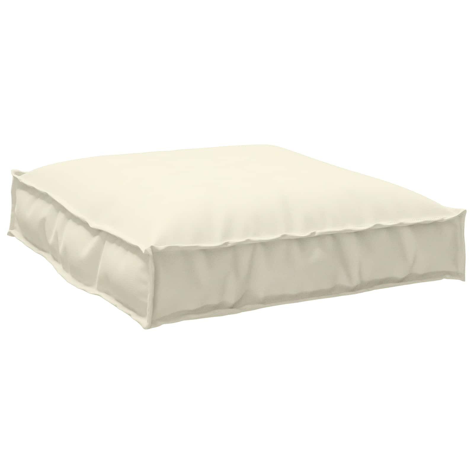vidaXL Kissen Creme 70 x 70 x 12 cm Oxford-Stoff