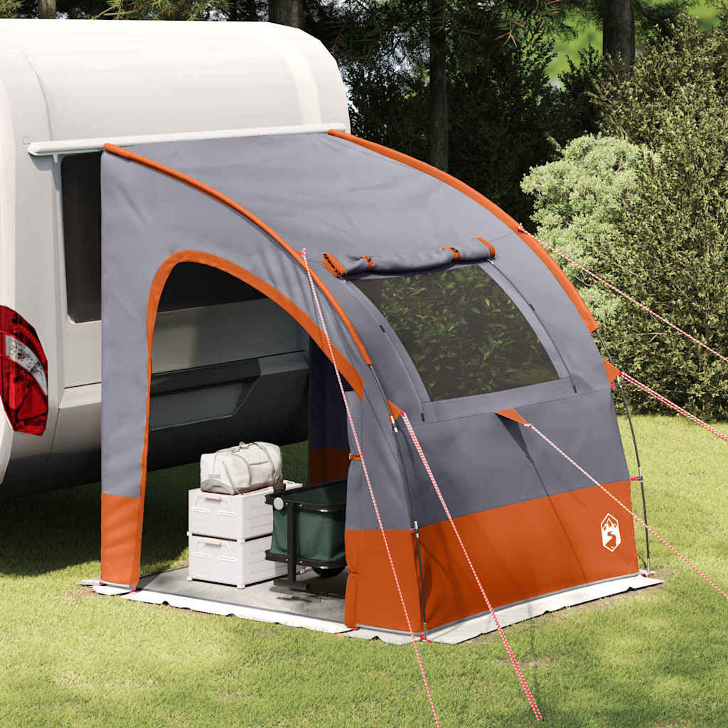 vidaXL Heckklappenzelt Personen 194 x 180 x 210 cm Grau und Orange