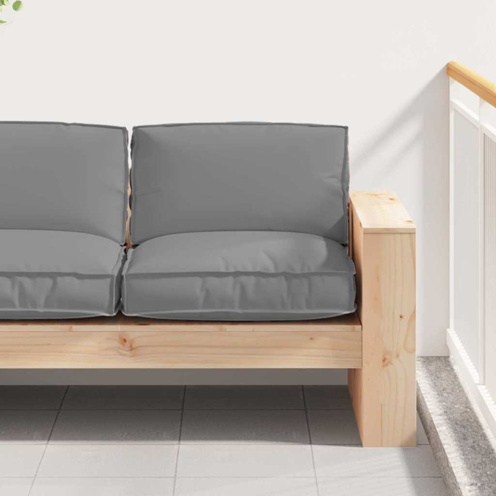 vidaXL Kissen Grau 80 x 80 x 12 cm Oxford-Stoff