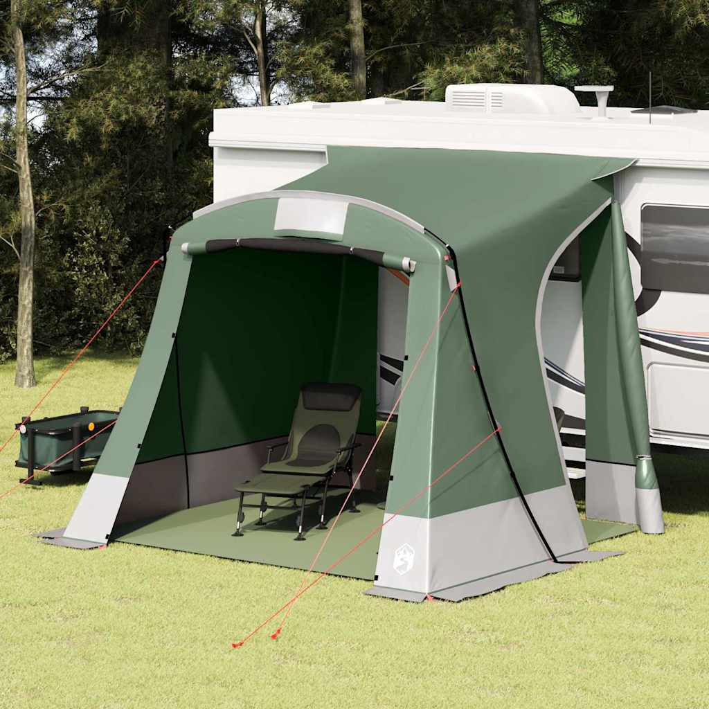 vidaXL Heckklappenzelt Personen 285 x 255 x 245 cm Grün Taft