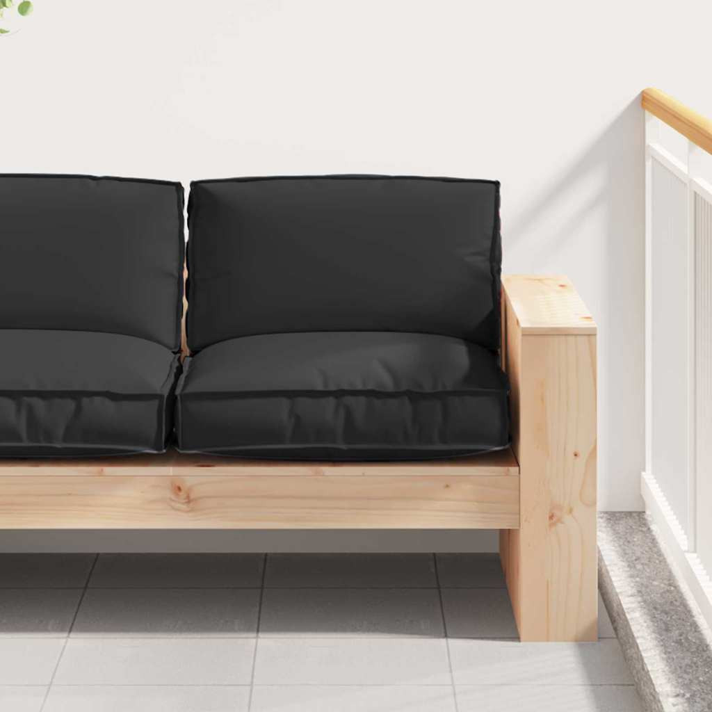 vidaXL Kissen Schwarz 80 x 80 x 12 cm Oxford-Stoff