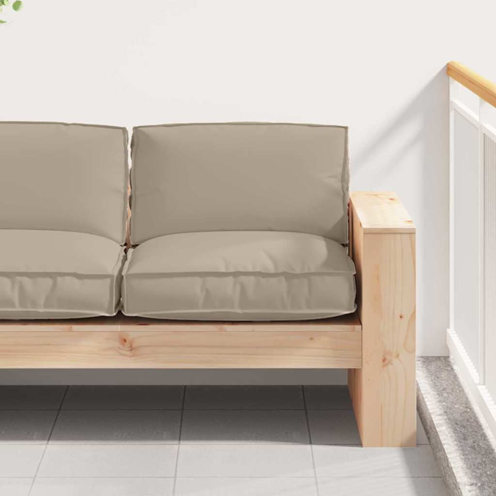vidaXL Kissen Taupe 80 x 80 x 12 cm Oxford-Stoff
