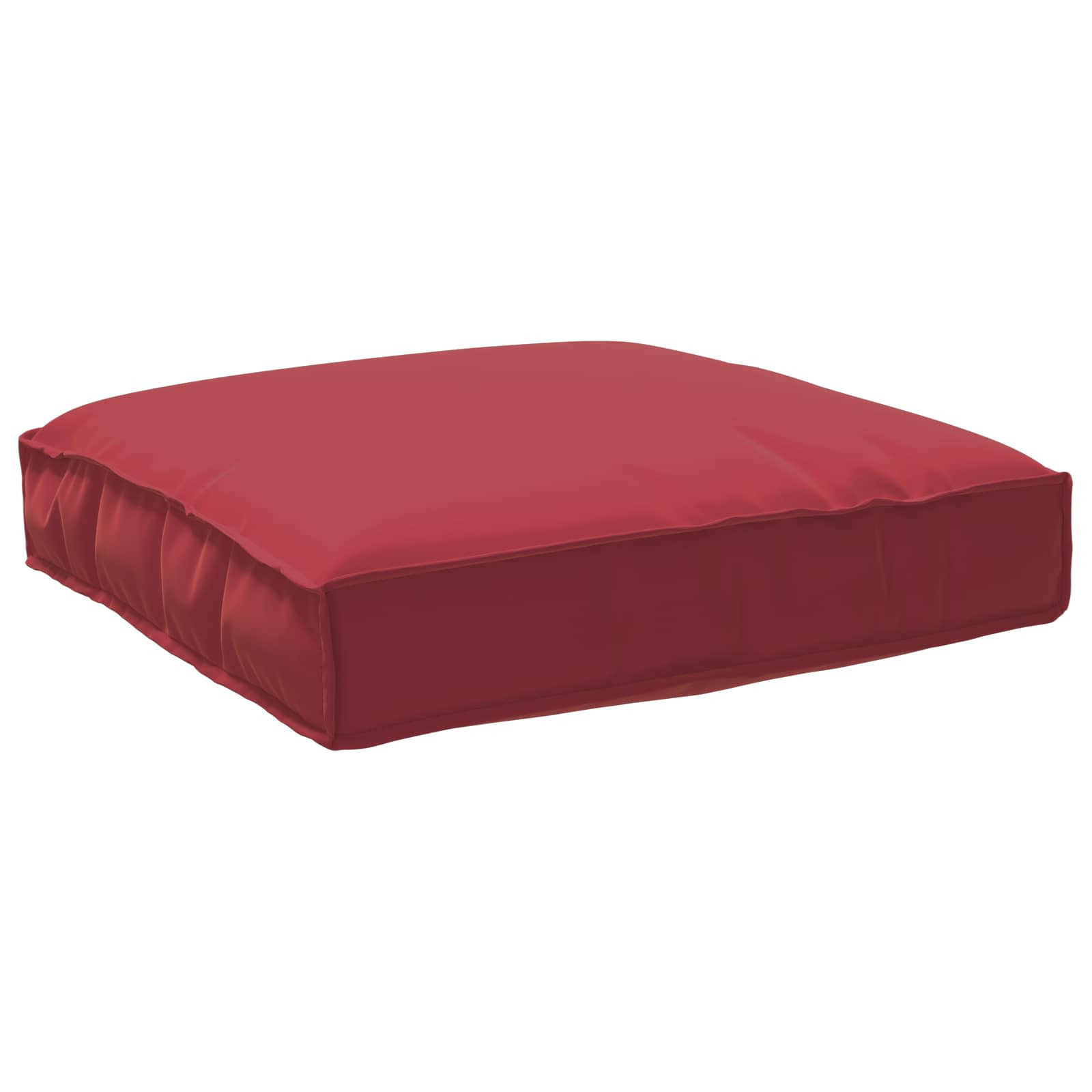 vidaXL Kissen Weinrot 80 x 80 x 12 cm Oxford-Stoff