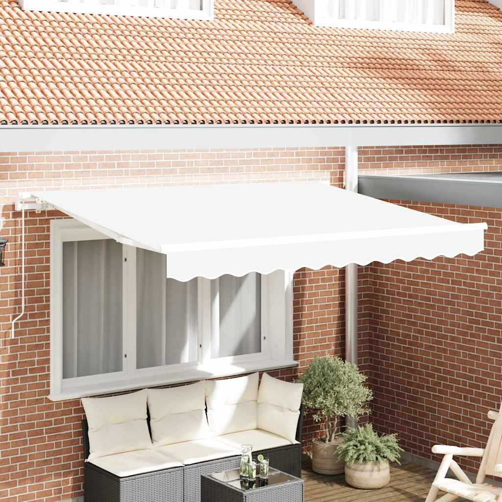vidaXL Markisenersatzstoff Weiß 330 x 245 cm Polyester