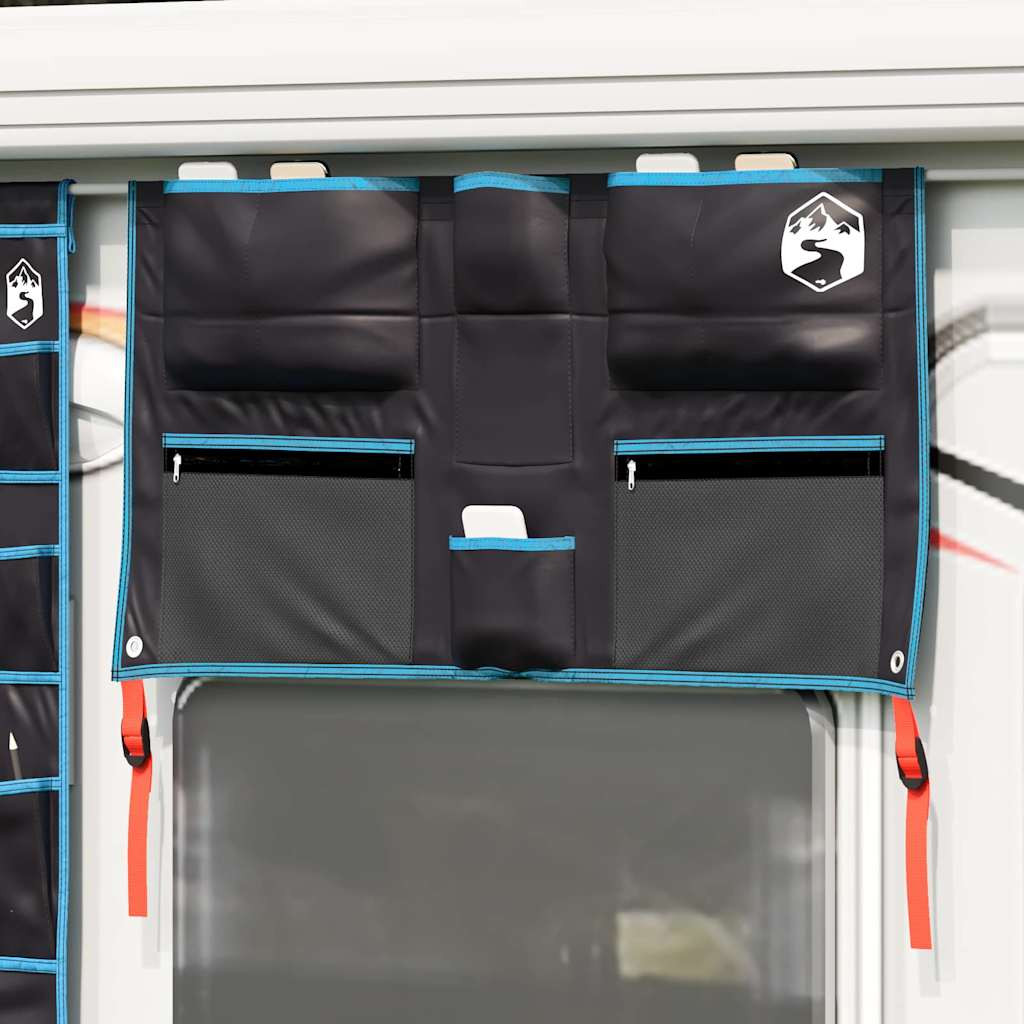 vidaXL Aufbewahrungstasche Schwarz und Blau 98 x 47 cm Oxford