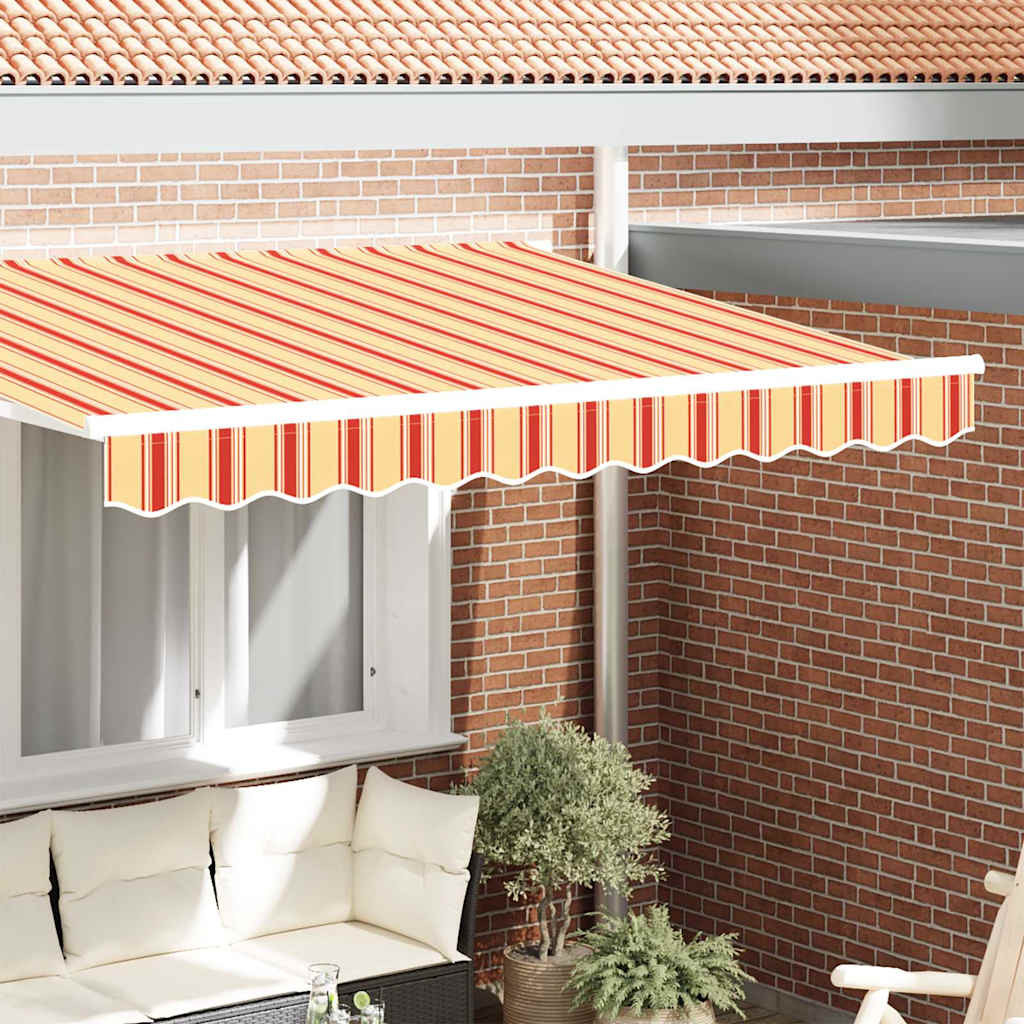 vidaXL Markisenschürzen-Ersatz Gelb und Orange 230 x 20 cm Polyester