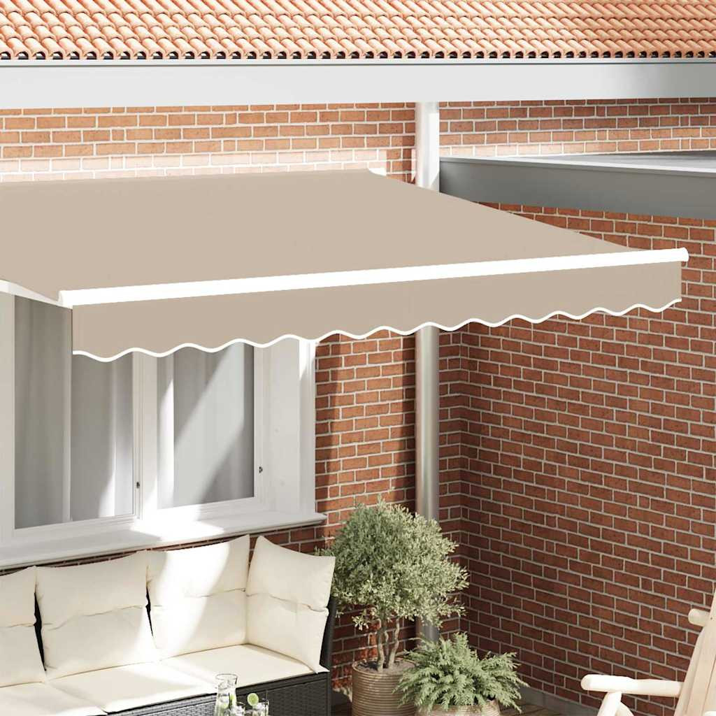 vidaXL Markisenschürzen-Ersatz Beige 330 x 20 cm Polyester