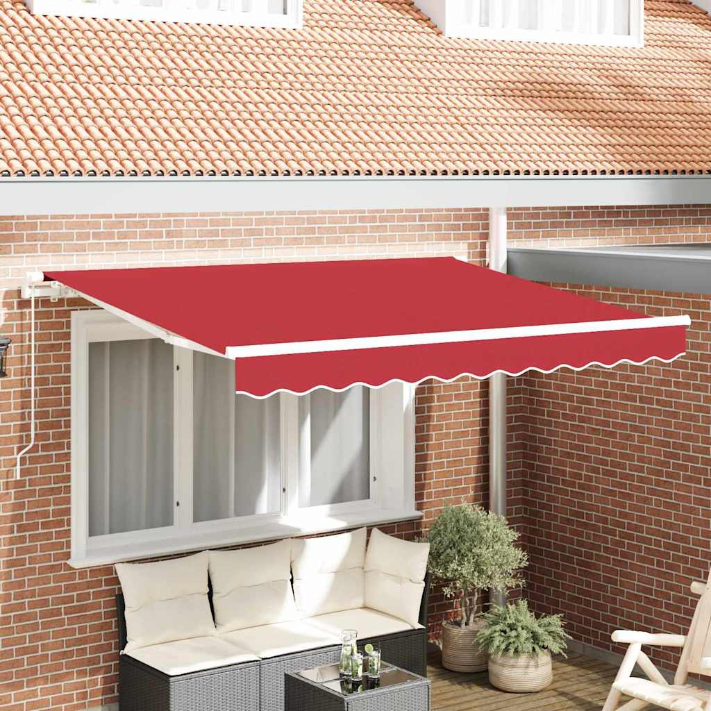 vidaXL Markisenersatzstoff Rot 330 x 245 cm Polyester