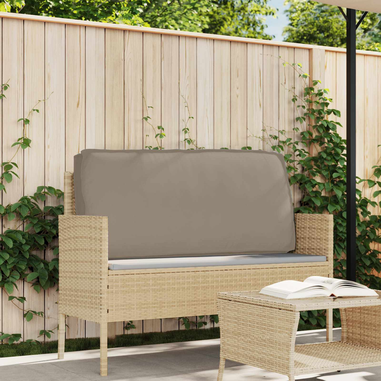 vidaXL Kissen Taupe 120 x 60 x 12 cm Oxford-Stoff