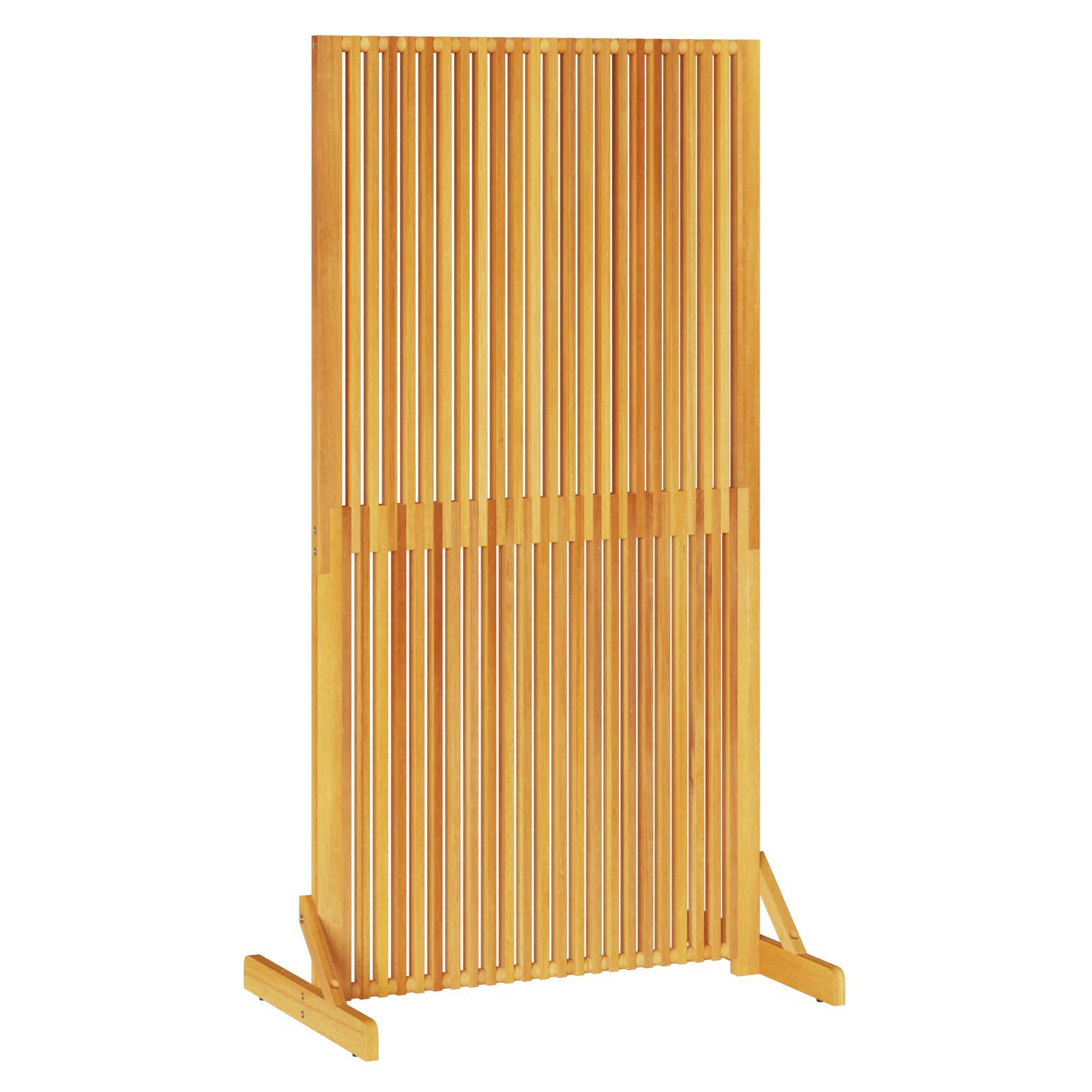 vidaXL Sichtschutz Braun 79,5 x 50 x 150 cm Massivholz Akazie