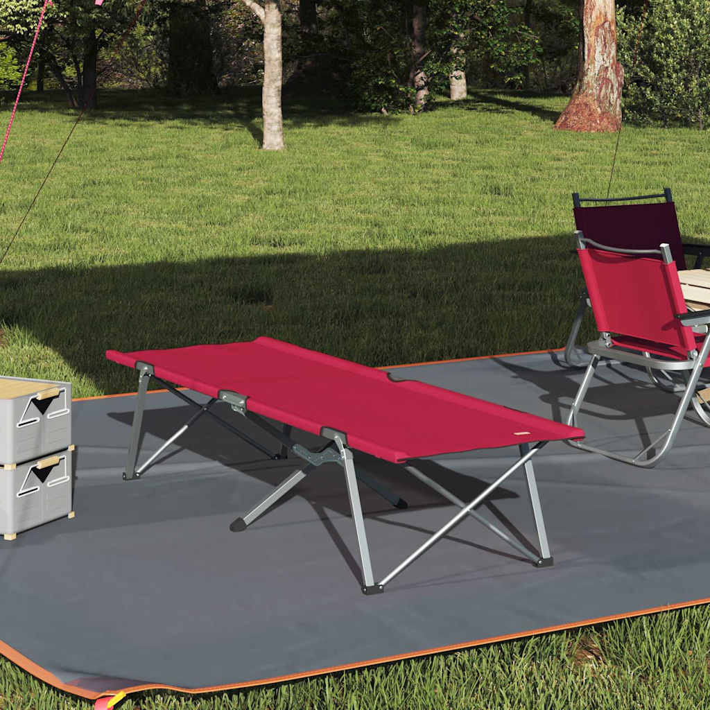 vidaXL Klapp Schlafbett fürs Camping Rot 194 x 62,5 x 42,5 cm