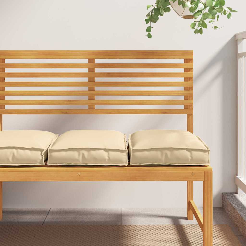 vidaXL Kissen 2 pcs Beige 40 x 40 x 8 cm Oxford-Stoff
