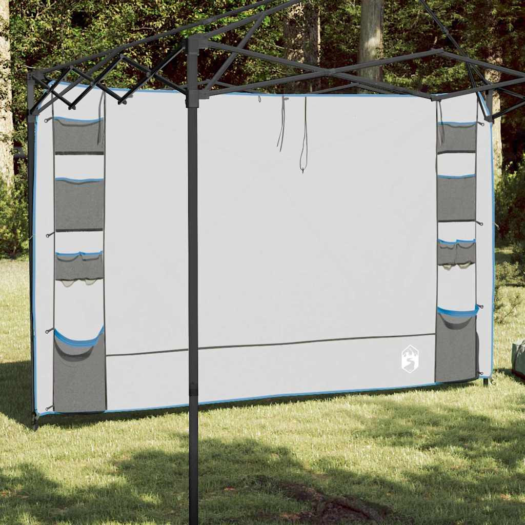 vidaXL Hängender Zeltorganiser Grau und Blau 320 x 182 cm Oxford
