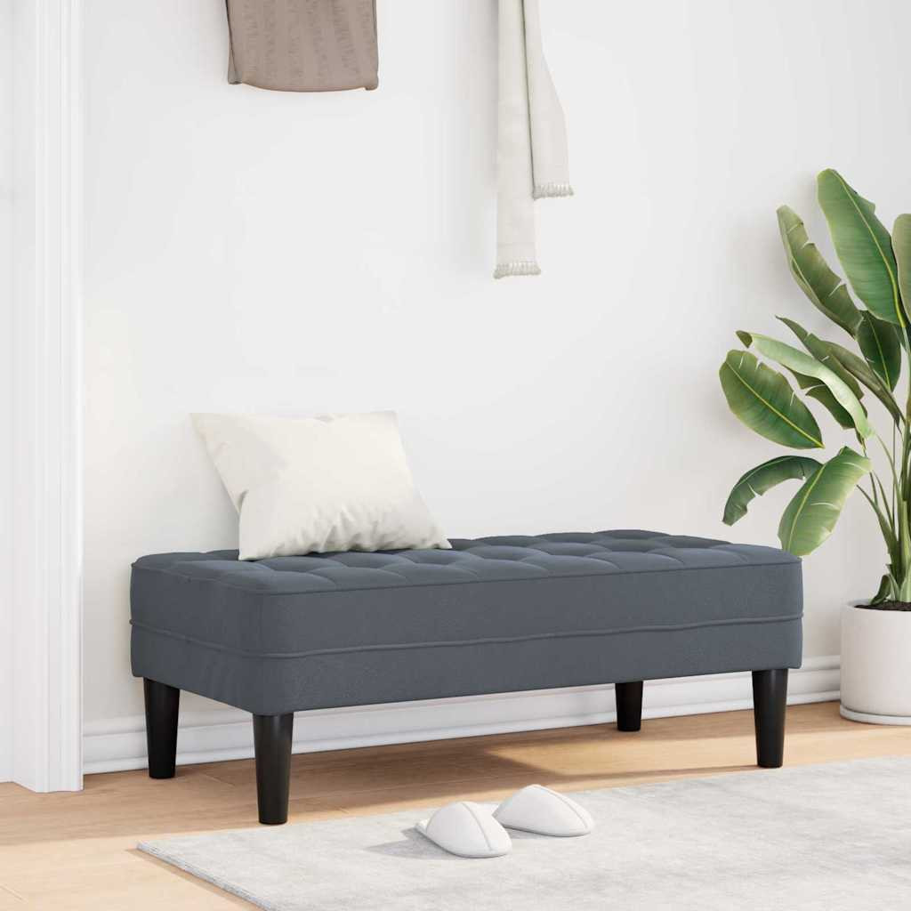 vidaXL Bank mit Kissen Dunkelgrau 113 x 57 x 39 cm Samt