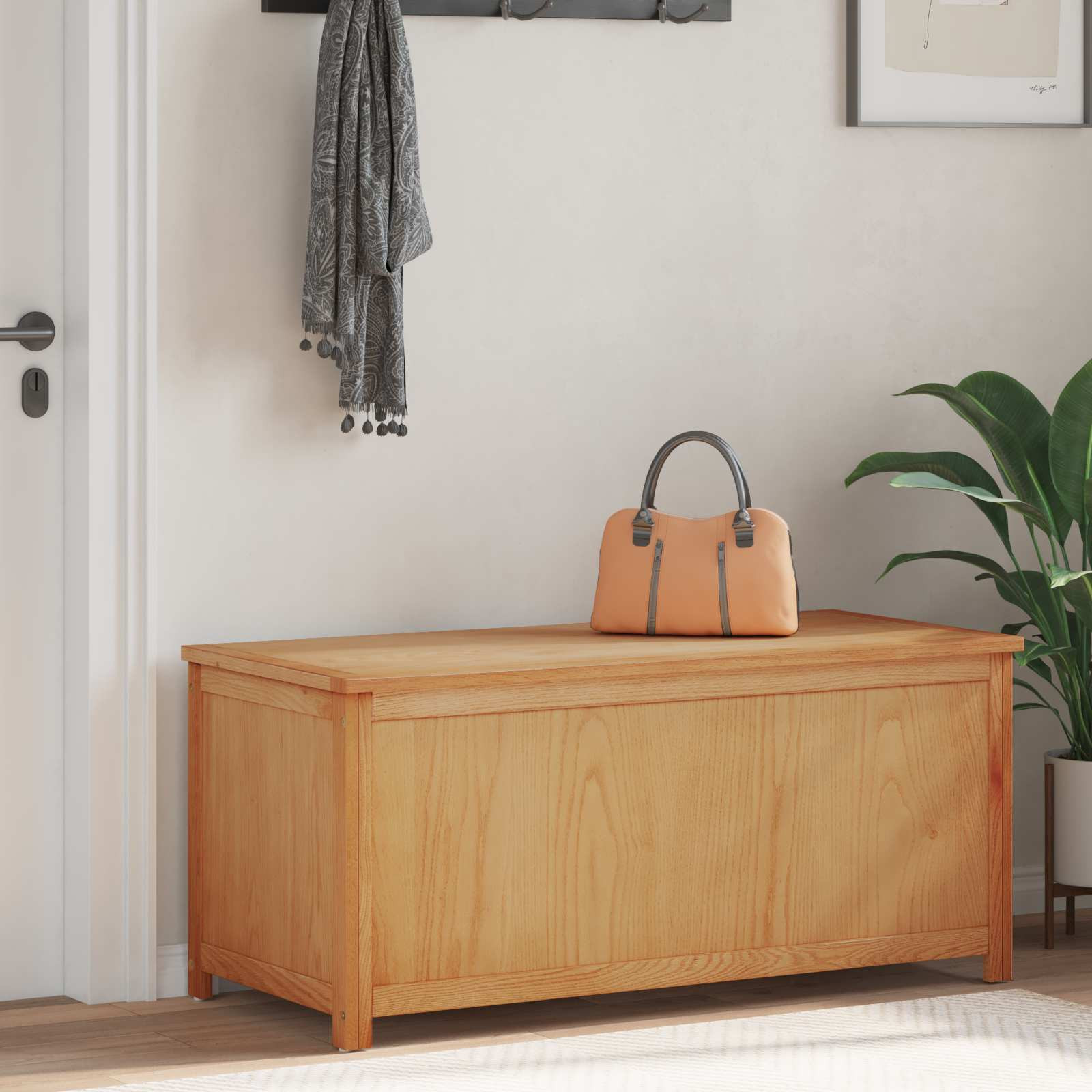 vidaXL Aufbewahrungsbox 110 x 45 x 45 cm Massives Eichenholz