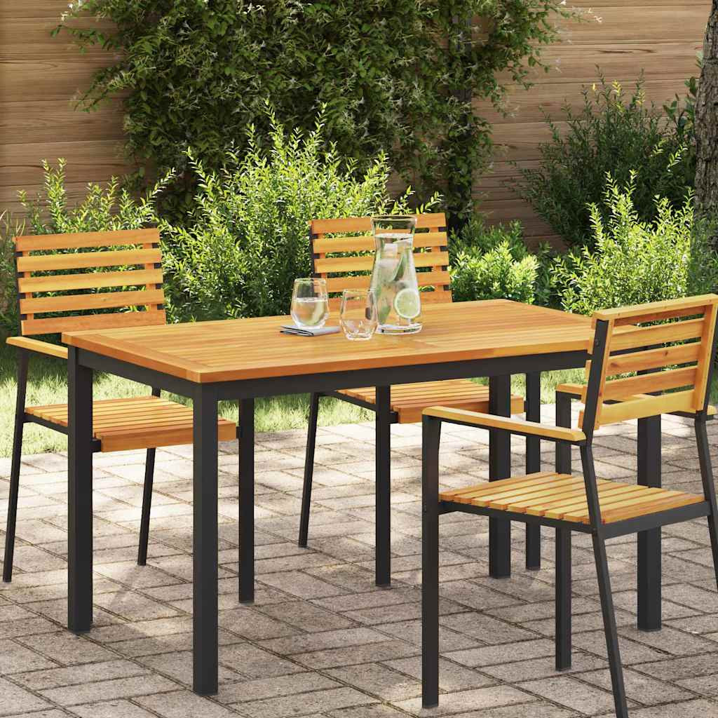 vidaXL Tischplatte Öl-Natur 120 x 70 x 2 cm Massivholz Akazie