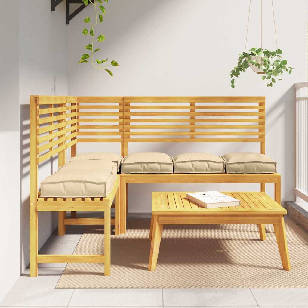 vidaXL Kissen 6 pcs Beige 40 x 40 x 8 cm Oxford-Stoff