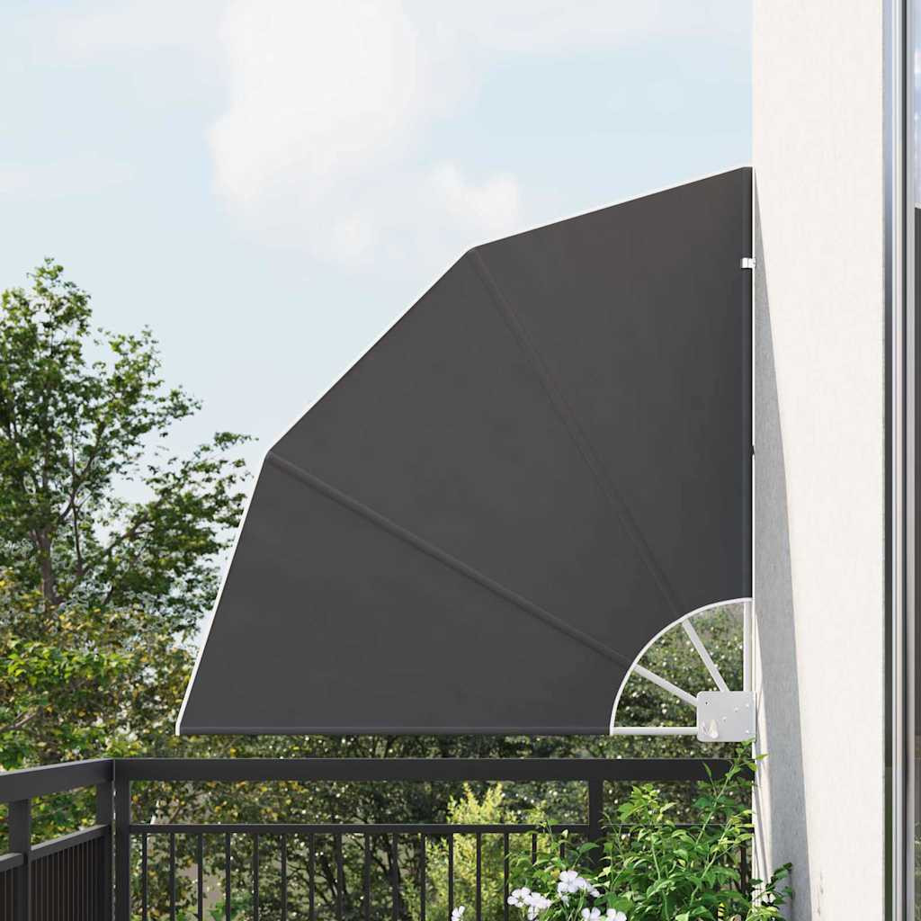vidaXL Balkon Sichtschutz 115 x 115 cm Polyester Schwarz