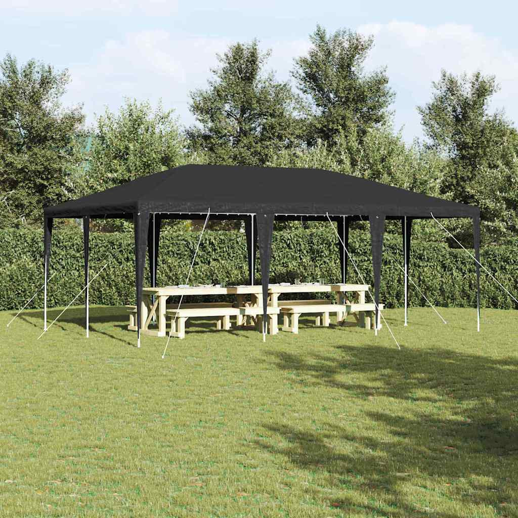 vidaXL Party-Zelt Anthrazit 600 x 400 x 266 cm Polyethylen und Stahl