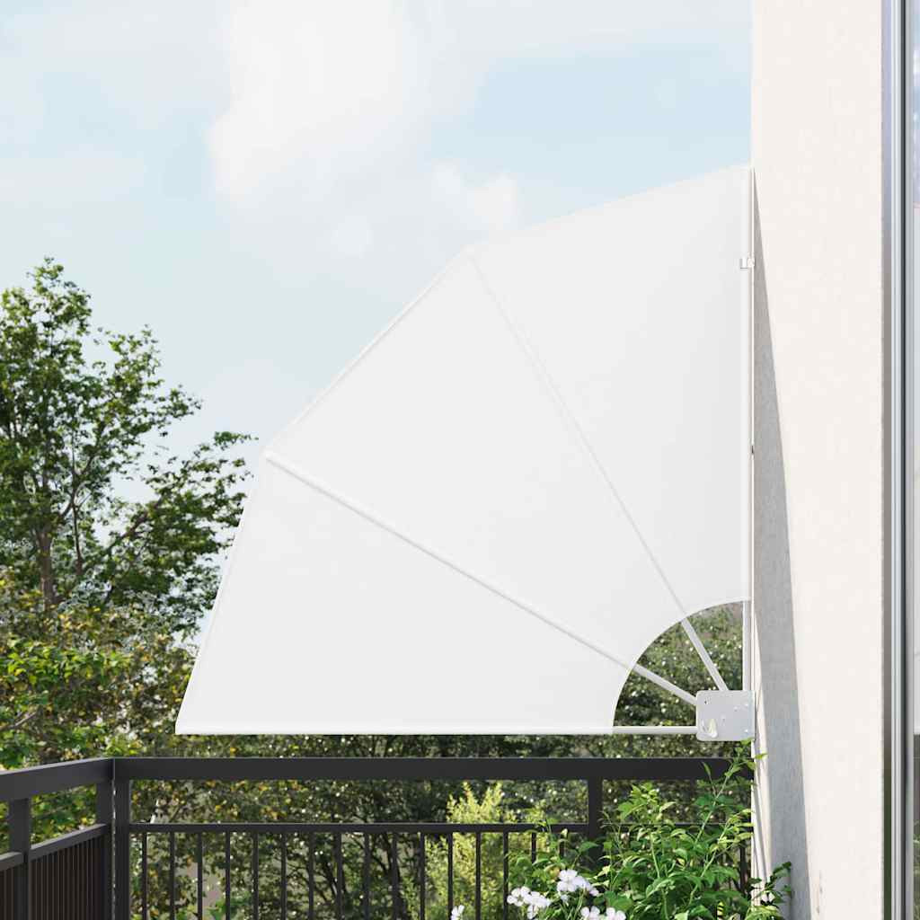 vidaXL Balkon Sichtschutz 115 x 115 cm Polyester Weiß