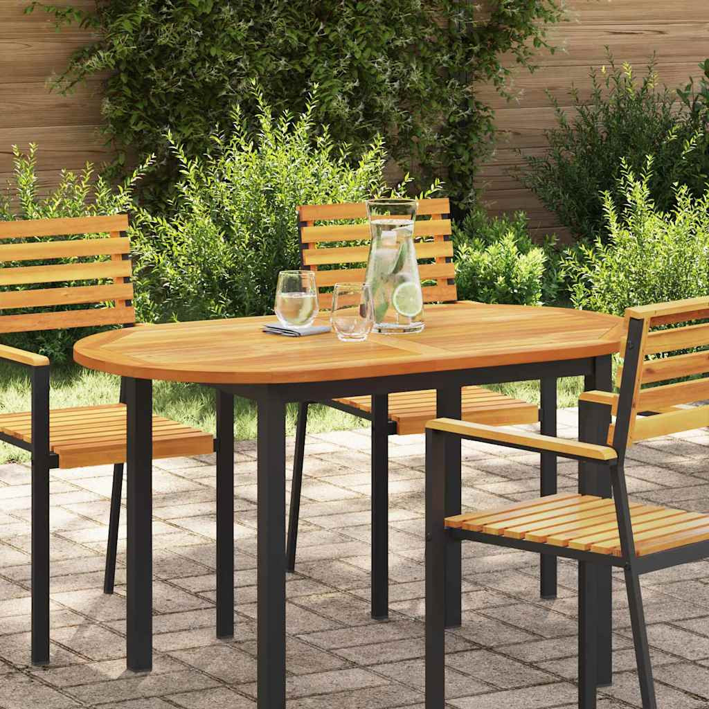 vidaXL Tischplatte Öl-Natur 120 x 70 x 2 cm Massivholz Akazie