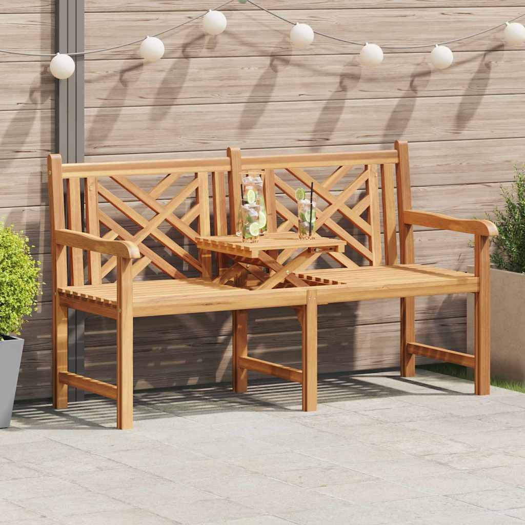 vidaXL Gartenbank 150 x 60 x 90 cm Massivholz Teak