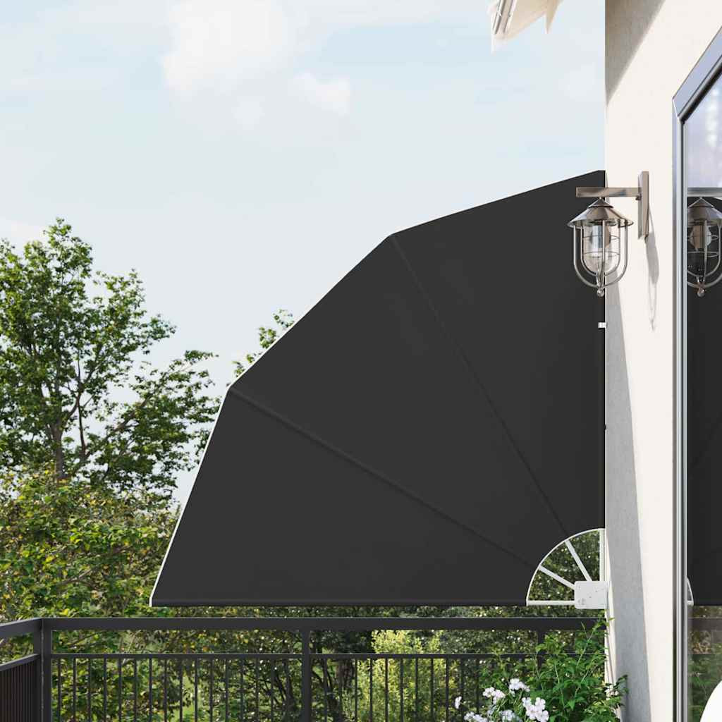 vidaXL Balkon Sichtschutz 140 x 140 cm Polyester Anthrazit