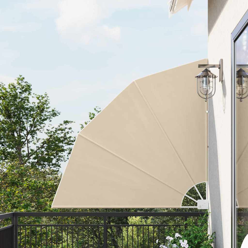 vidaXL Balkon Sichtschutz 140 x 140 cm Polyester Beige