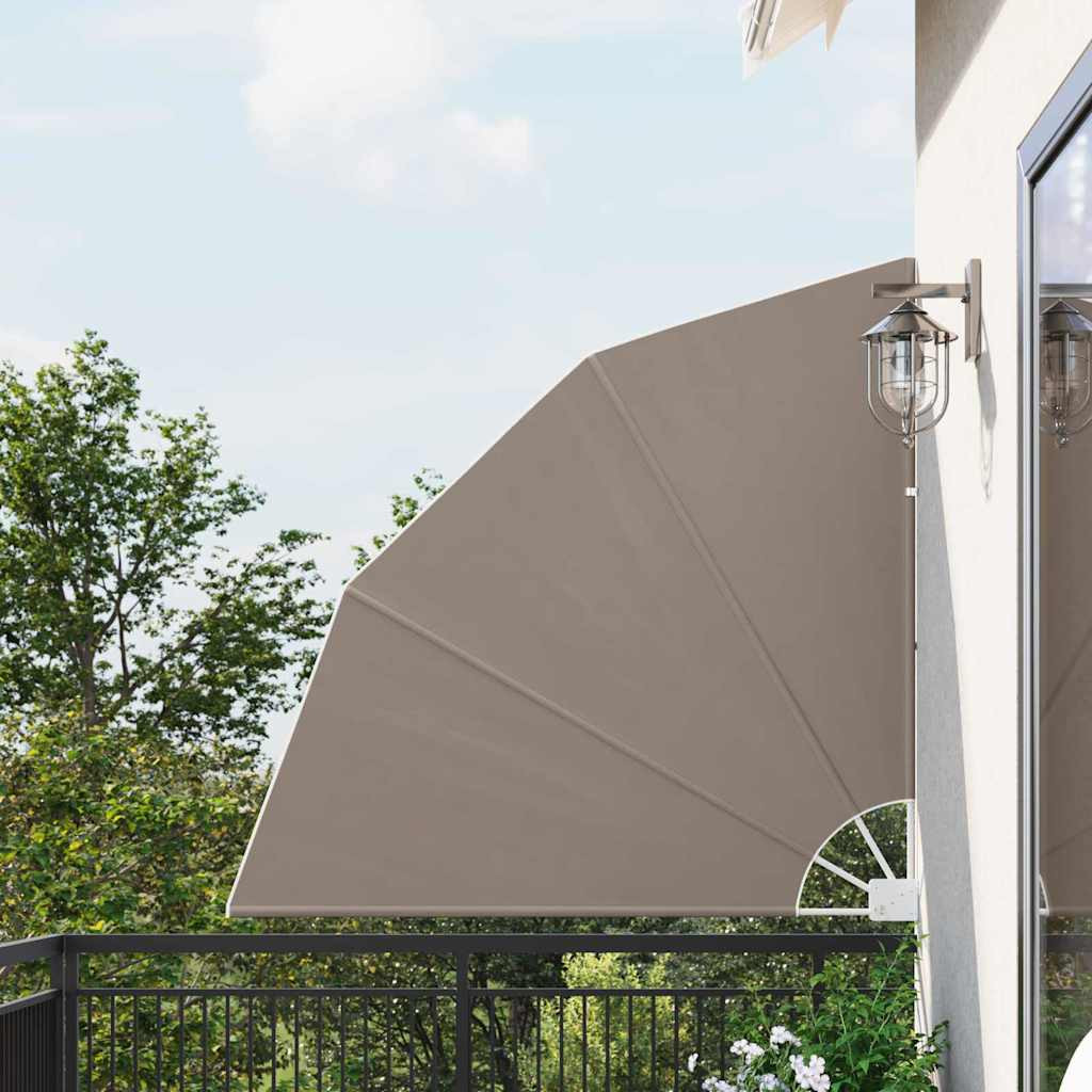 vidaXL Balkon Sichtschutz 140 x 140 cm Polyester Taupe