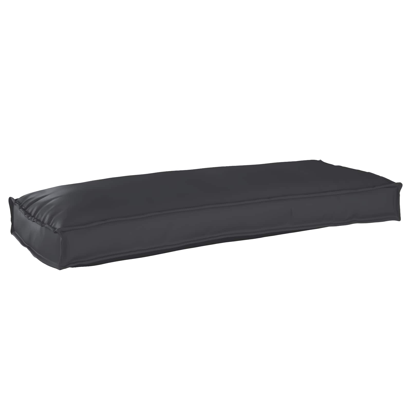 vidaXL Kissen Schwarz 100 x 40 x 8 cm Oxford-Stoff