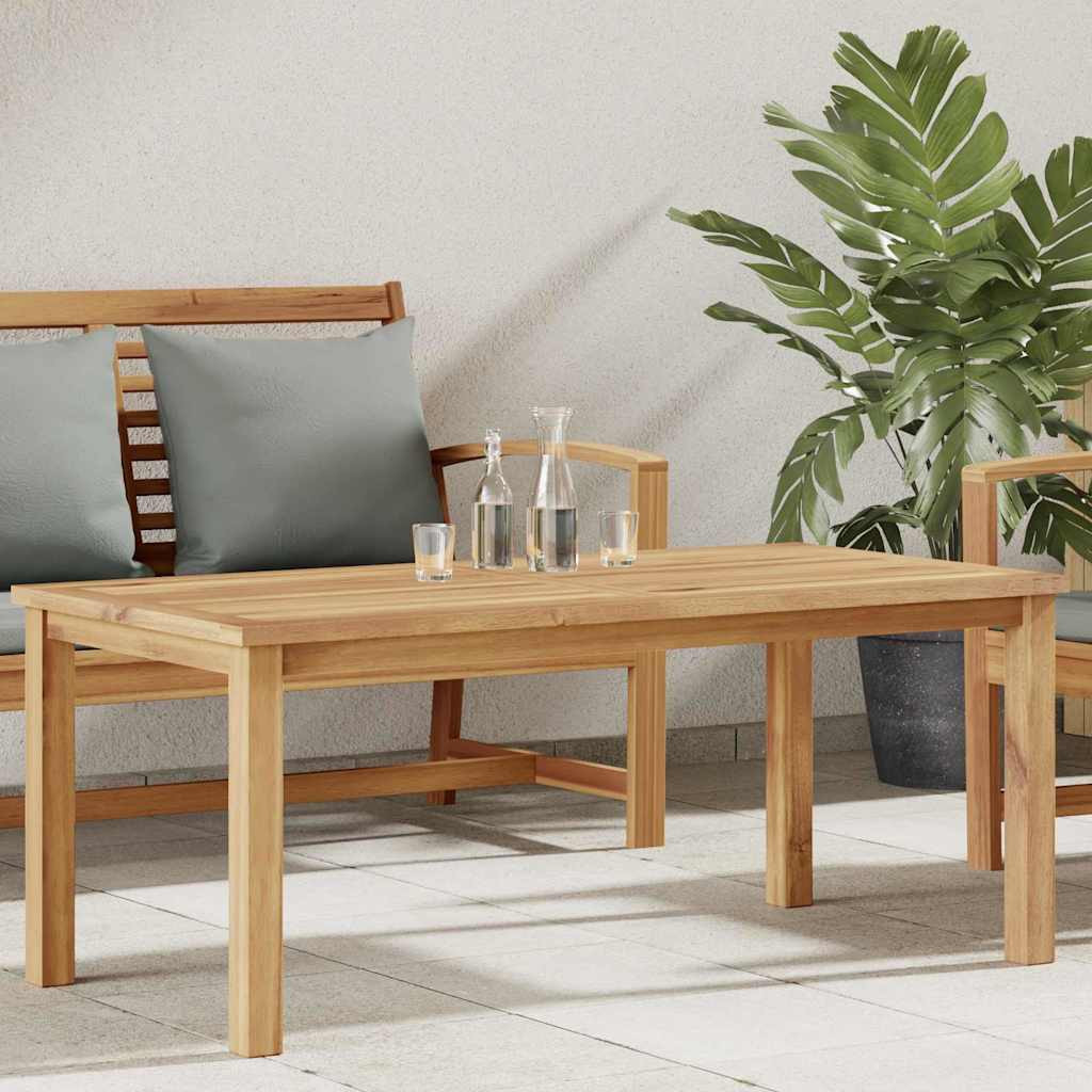 vidaXL Couchtisch Braun 110 x 55 x 45 cm Massivholz Teak