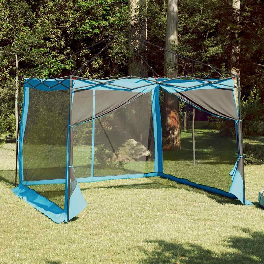 vidaXL Innenzelt mit Dach mit Speicher Blau 303 x 303 x 196 cm Taft