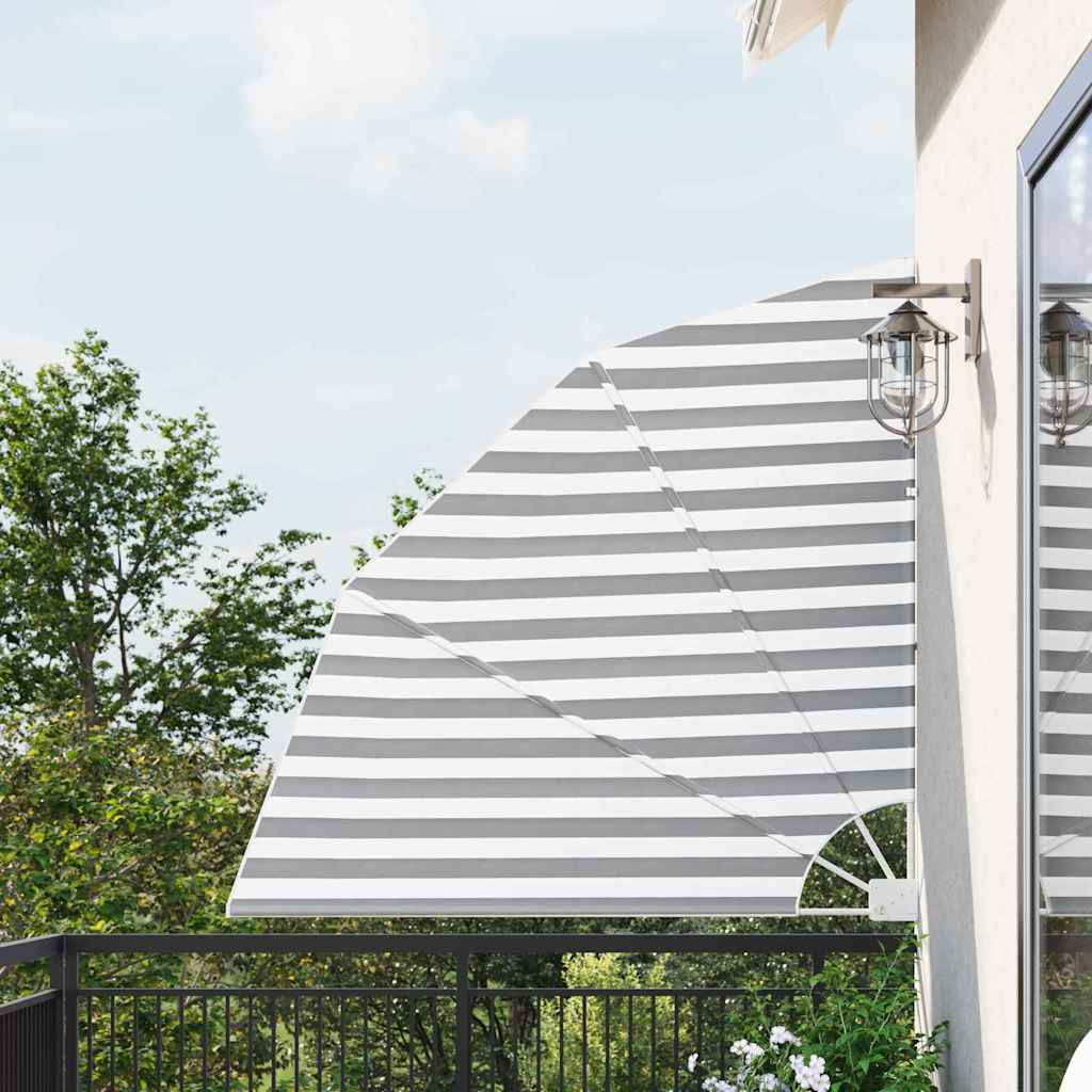 vidaXL Balkon Sichtschutz 140 x 140 cm Polyester Anthrazit und Weiß