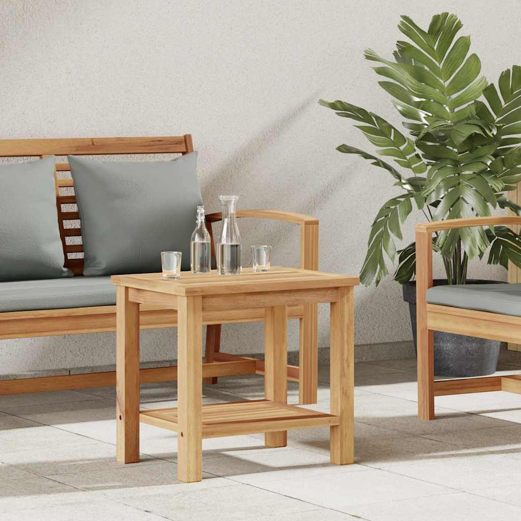 vidaXL Couchtisch mit Speicher Braun 50 x 35 x 45 cm Massivholz Teak