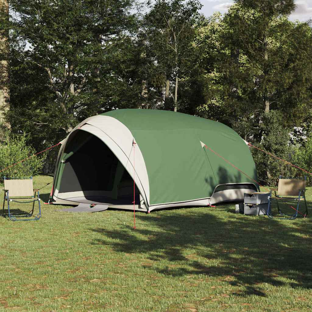 vidaXL Tunnelzelt mit Dach mit Speicher Grün 410 x 285 x 198 cm Taft