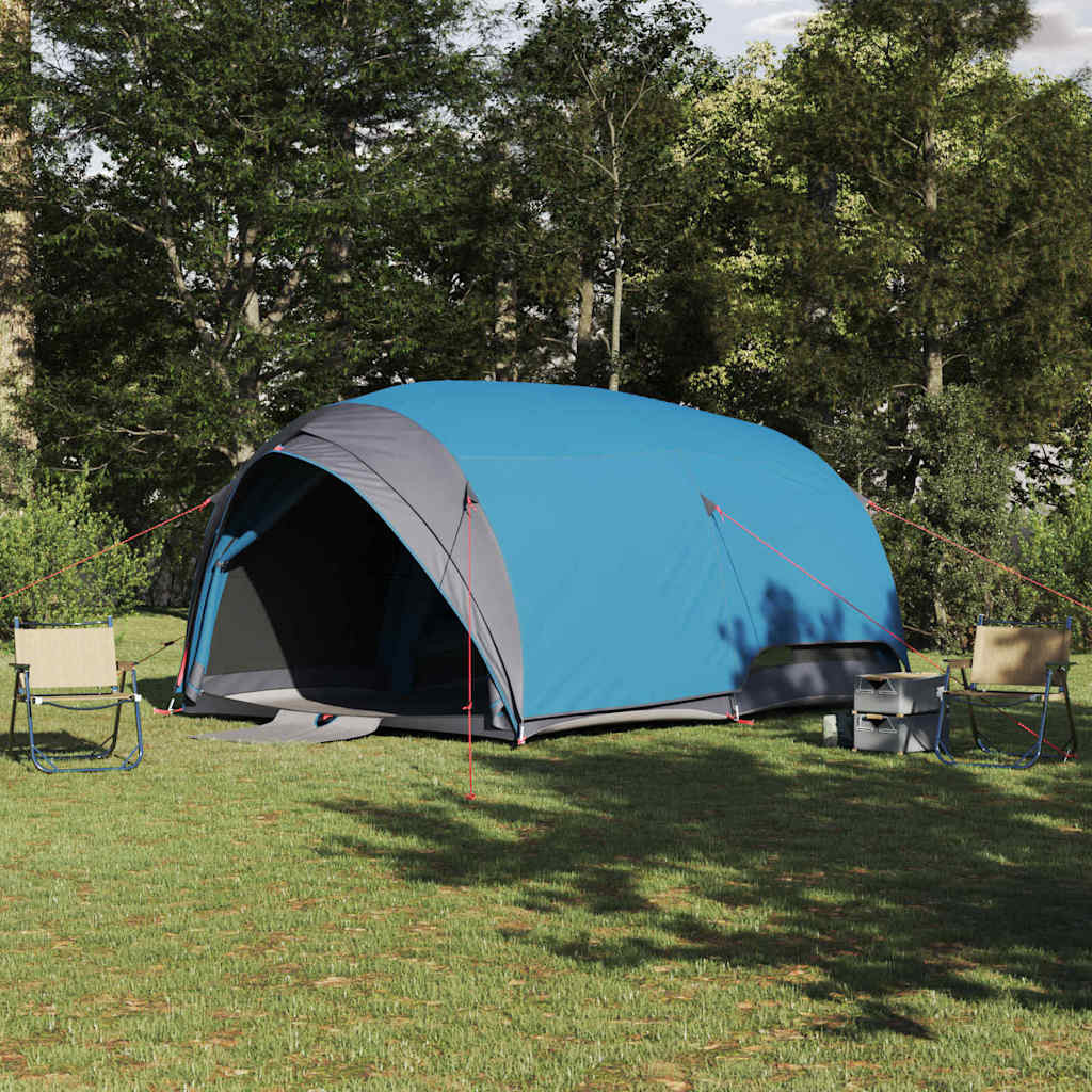 vidaXL Tunnelzelt mit Dach mit Speicher Blau 410 x 285 x 198 cm Taft