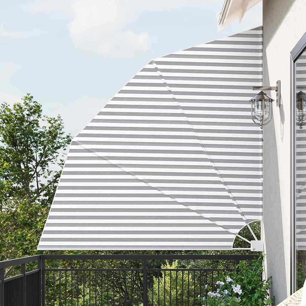 vidaXL Balkon Sichtschutz 210 x 210 cm Polyester Anthrazit und Weiß