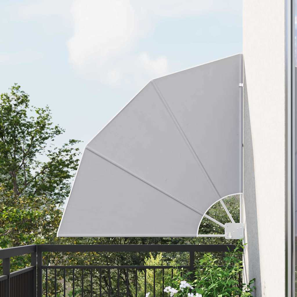 vidaXL Balkon Sichtschutz 115 x 115 cm Polyester Grau