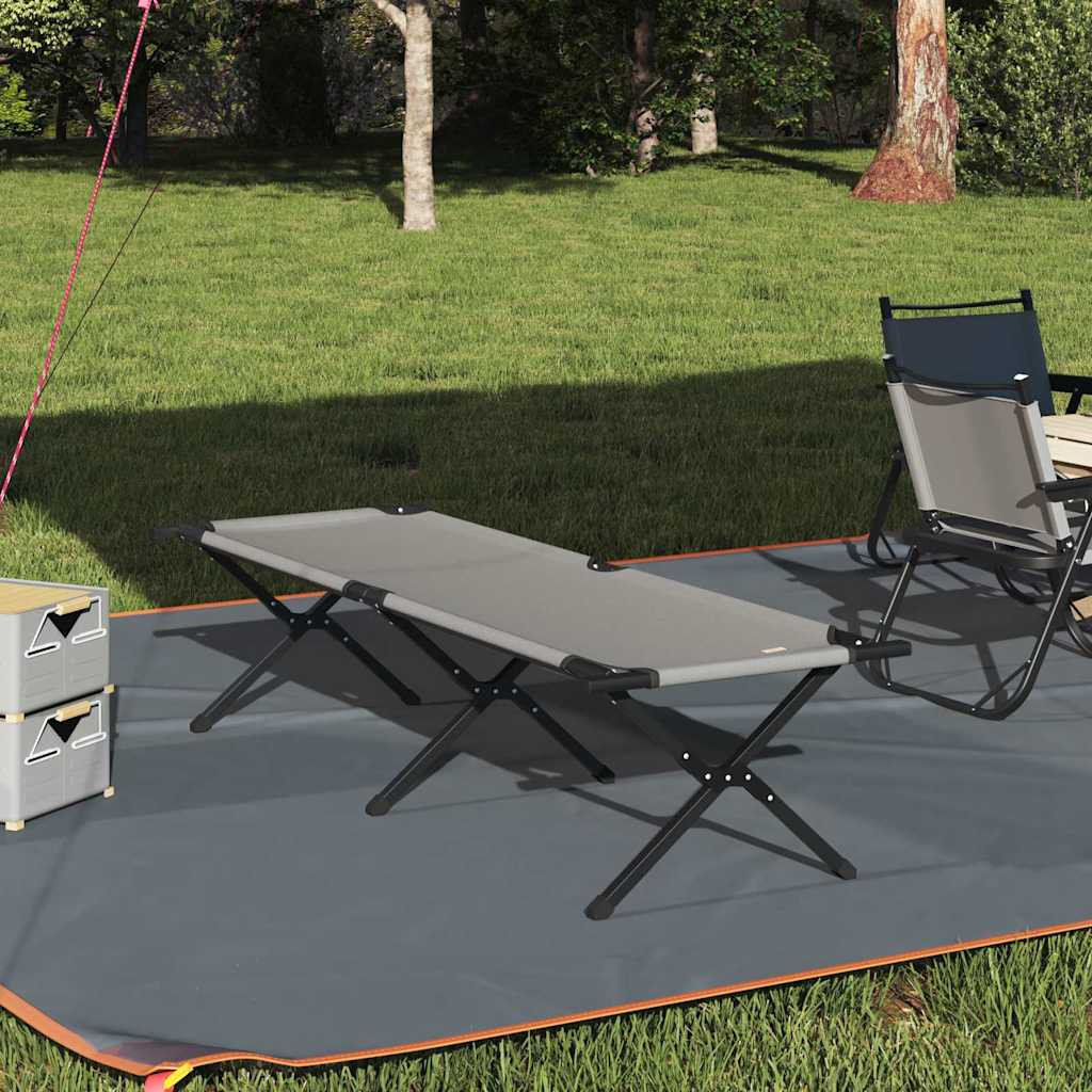 vidaXL Klapp Schlafbett fürs Camping Grau 193 x 69 x 45 cm