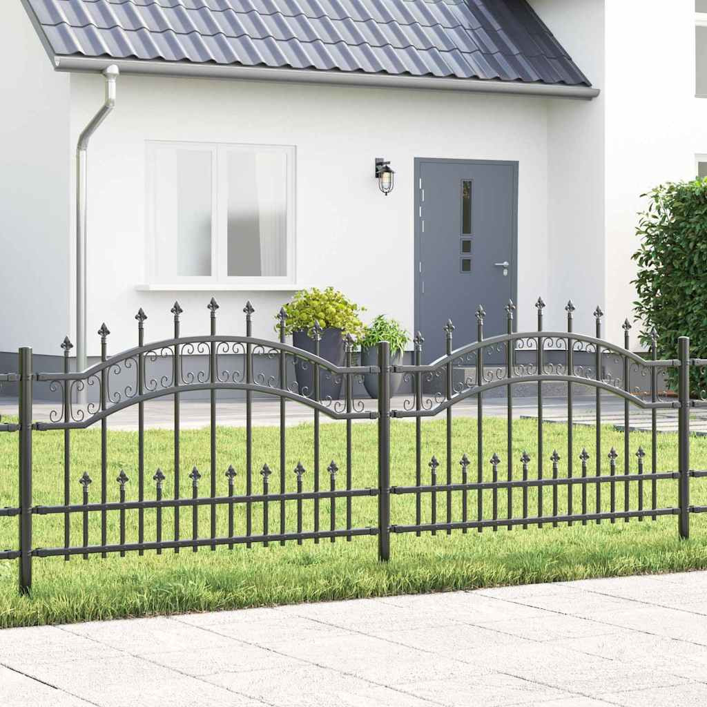 vidaXL Gartenzaun KAMPEN 240 x 118 cm Mesh Pulverbeschichteter Stahl