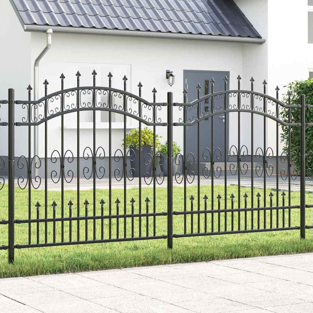 vidaXL Gartenzaun KAMPEN 240 x 166 cm Mesh Pulverbeschichteter Stahl
