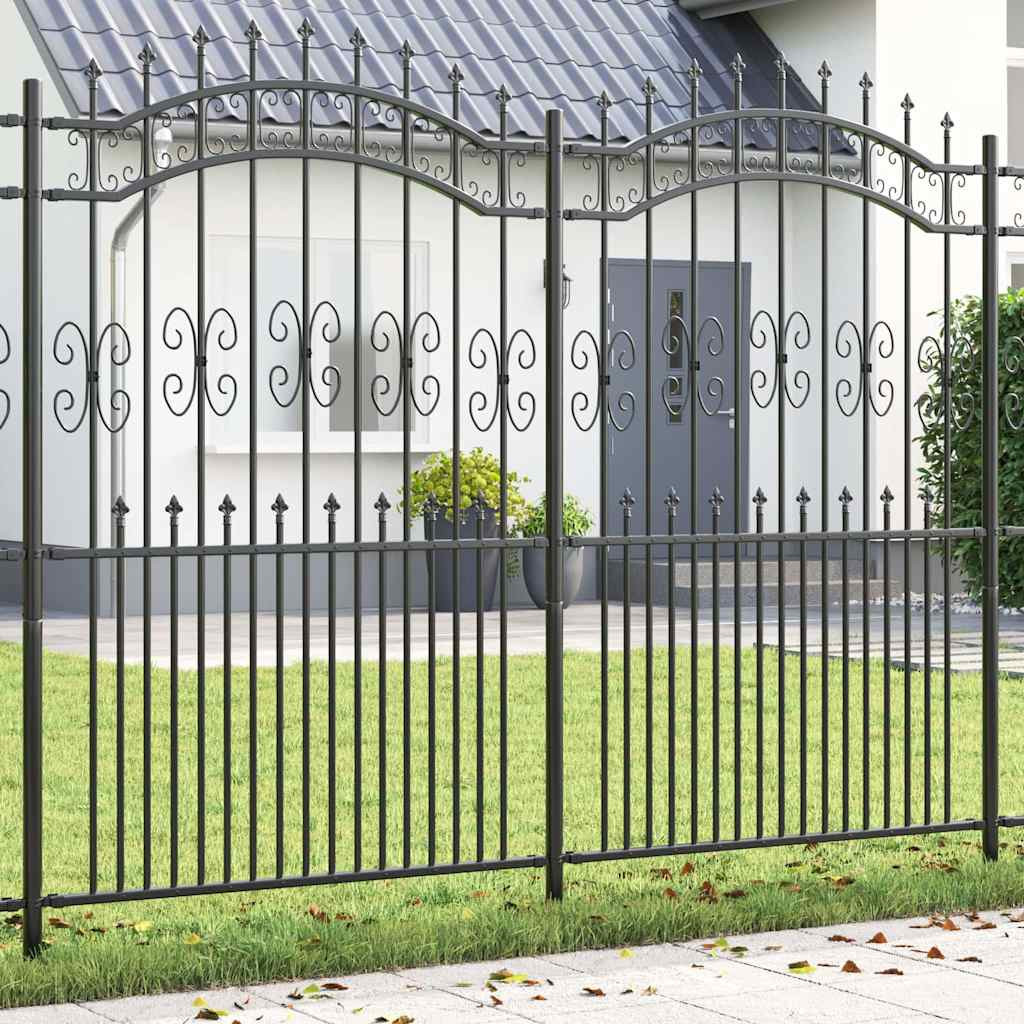 vidaXL Gartenzaun KAMPEN 240 x 228 cm Mesh Pulverbeschichteter Stahl
