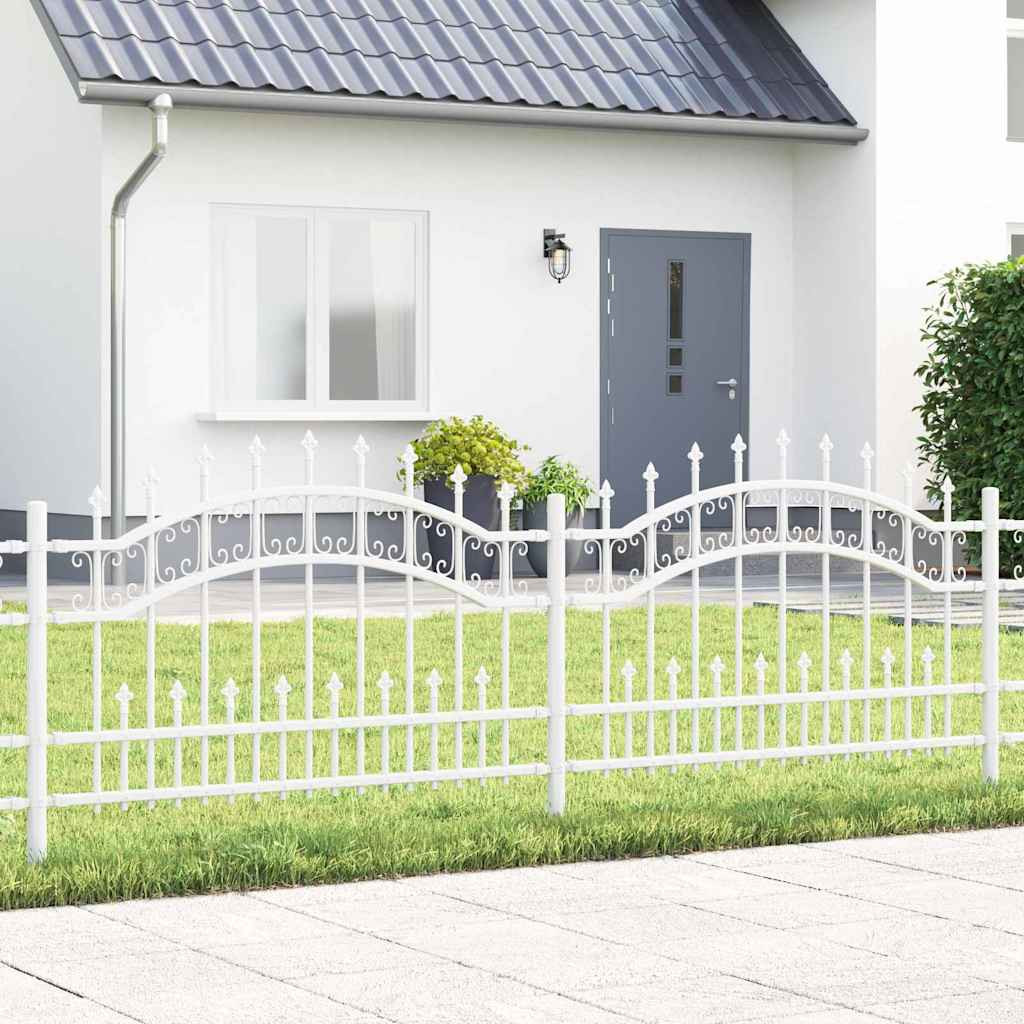 vidaXL Gartenzaun KAMPEN 240 x 118 cm Mesh Pulverbeschichteter Stahl
