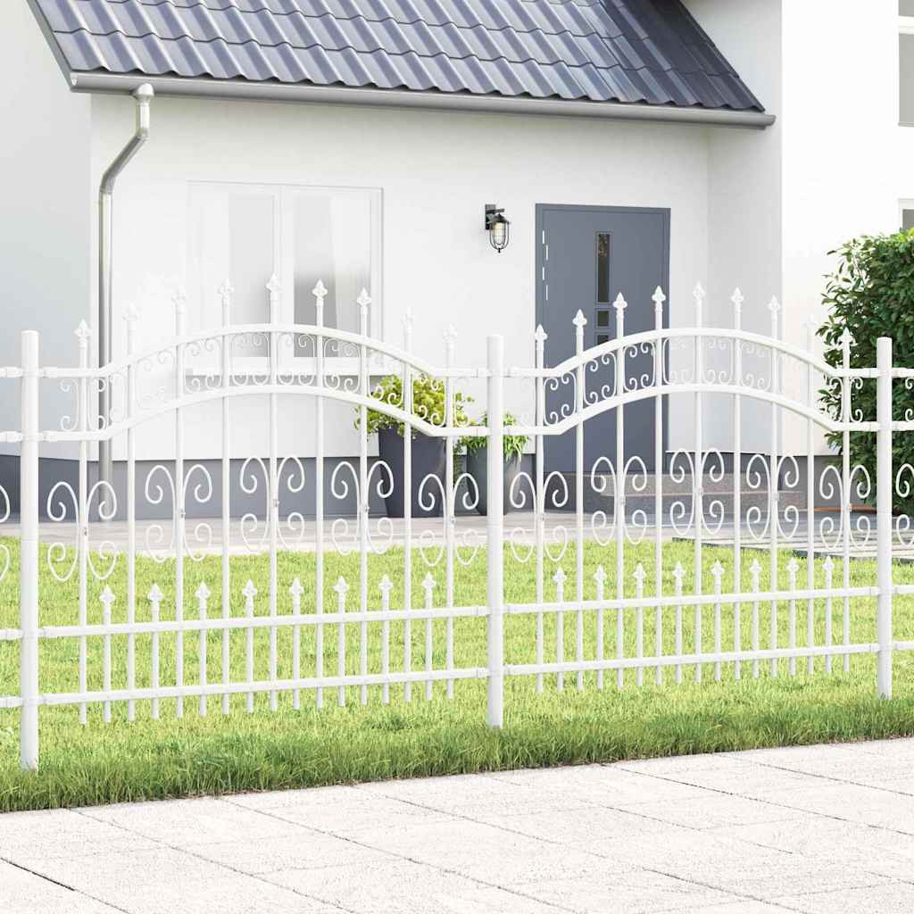 vidaXL Gartenzaun KAMPEN 240 x 140 cm Mesh Pulverbeschichteter Stahl