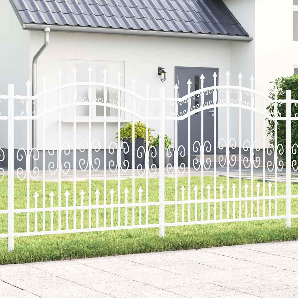 vidaXL Gartenzaun KAMPEN 240 x 166 cm Mesh Pulverbeschichteter Stahl